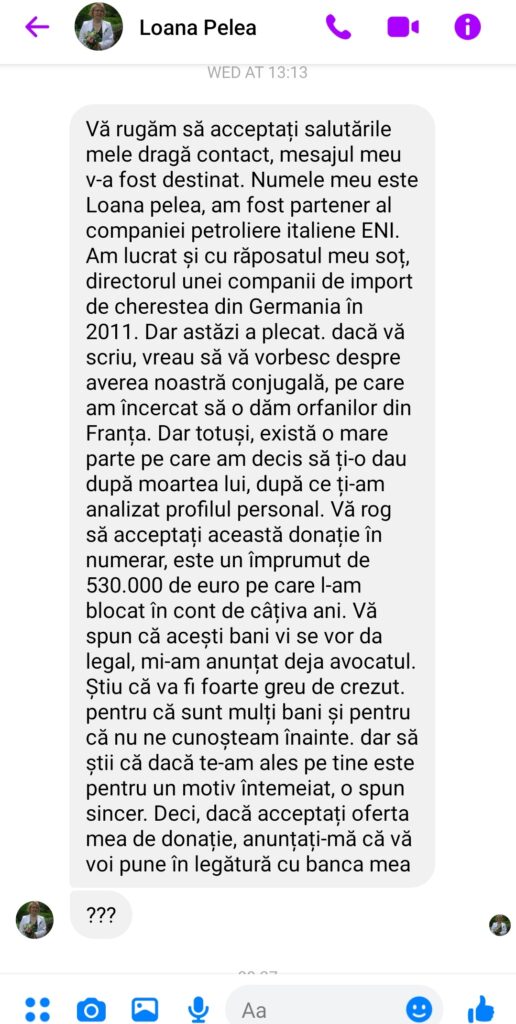 o nouă metodă de escrocherie circulă pe facebook la sibiu - o femeie le promite oamenilor că le dă “gratis” averea