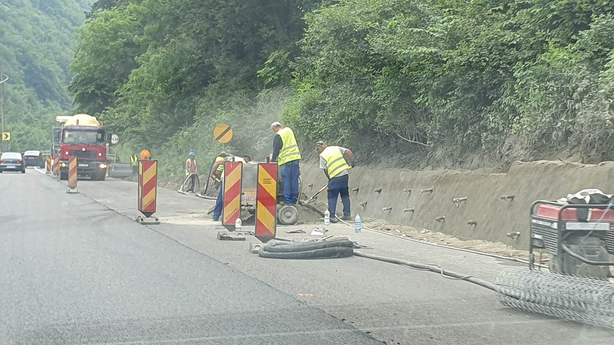 video foto: trafic îngreunat pe autostrada a1 la boița - coloana se întinde pe câțiva kilometri