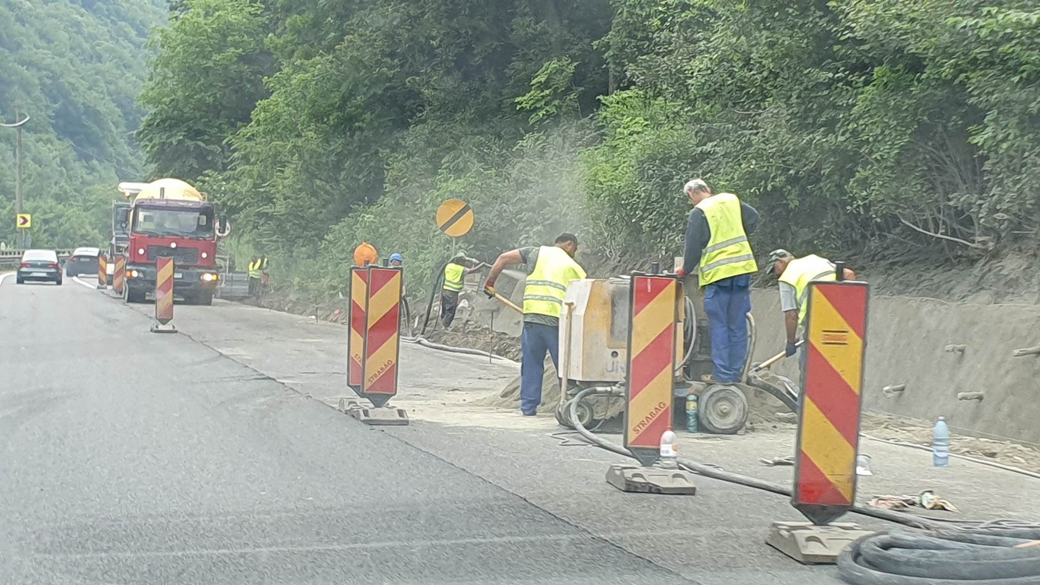 video foto: trafic îngreunat pe autostrada a1 la boița - coloana se întinde pe câțiva kilometri