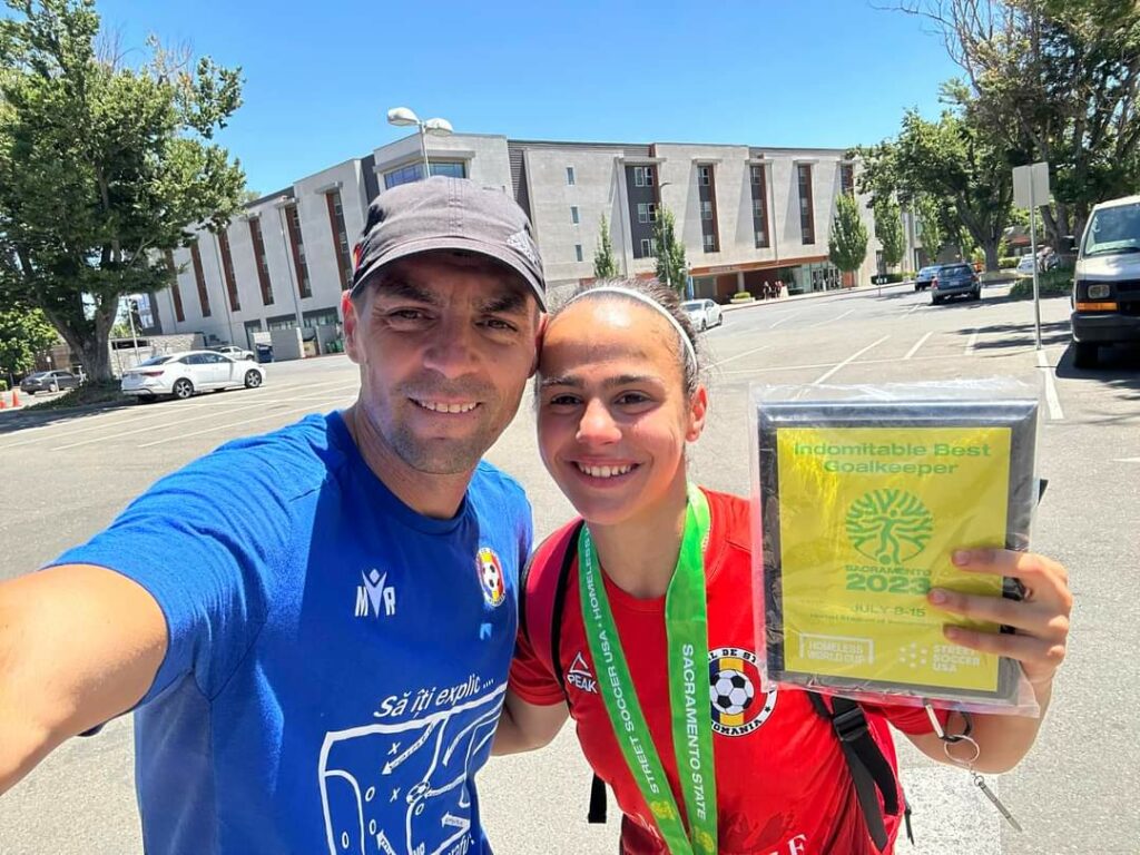 FOTO Sibianca Nicoleta Adam, cel mai bun portar la Campionatul Mondial de fotbal în stradă - ”Un succes pe care îl merită pe deplin”