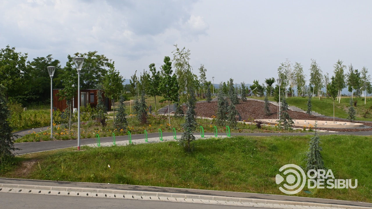 Imagini noi din Belvedere. Cel mai nou parc al Sibiului se deschide în august