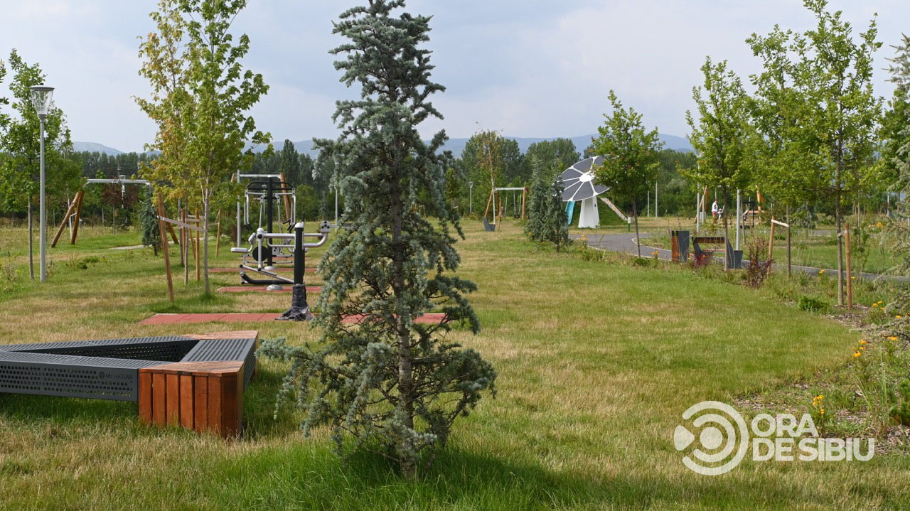 Imagini noi din Belvedere. Cel mai nou parc al Sibiului se deschide în august