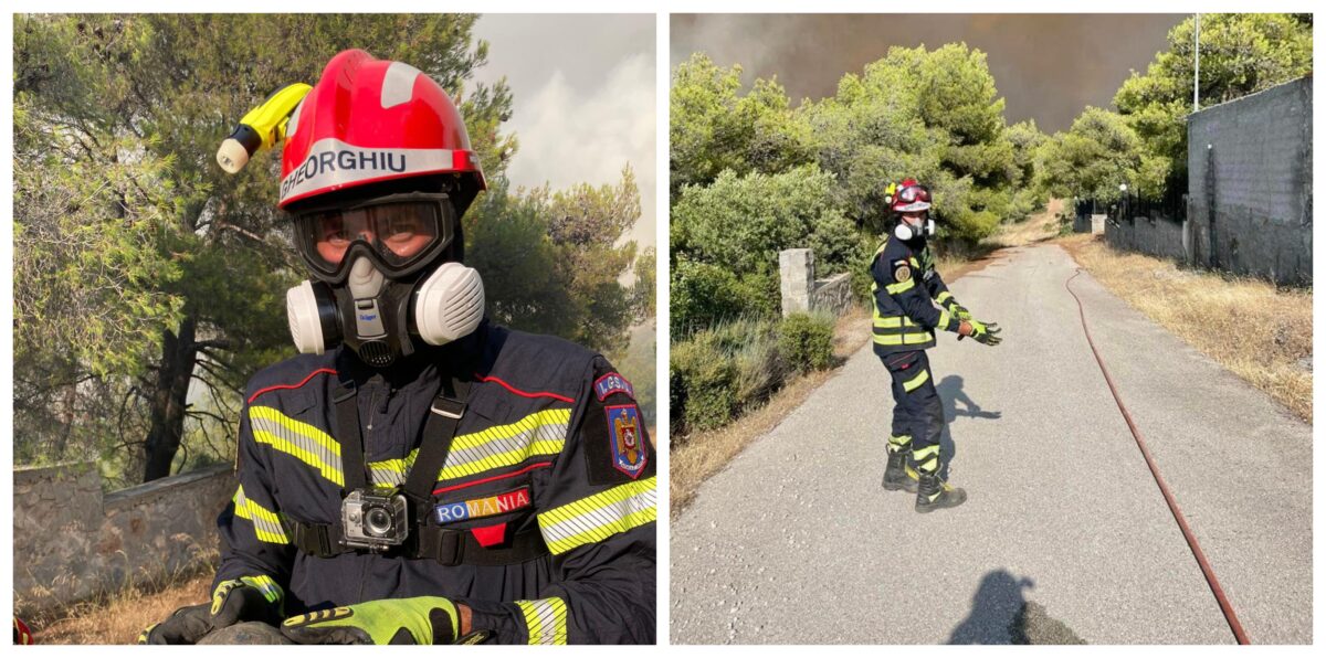 pompier din sibiu dat exemplu de implicare și profesionalism într-o misiune din grecia