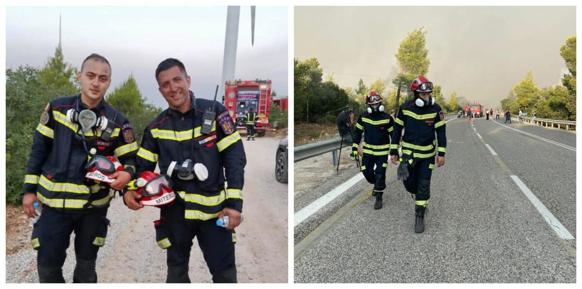 Mărturii ale unui pompier sibian din mijlocul incendiilor din Grecia: ”Misiunile sunt tot mai dificile, însă nu ne dăm bătuți”