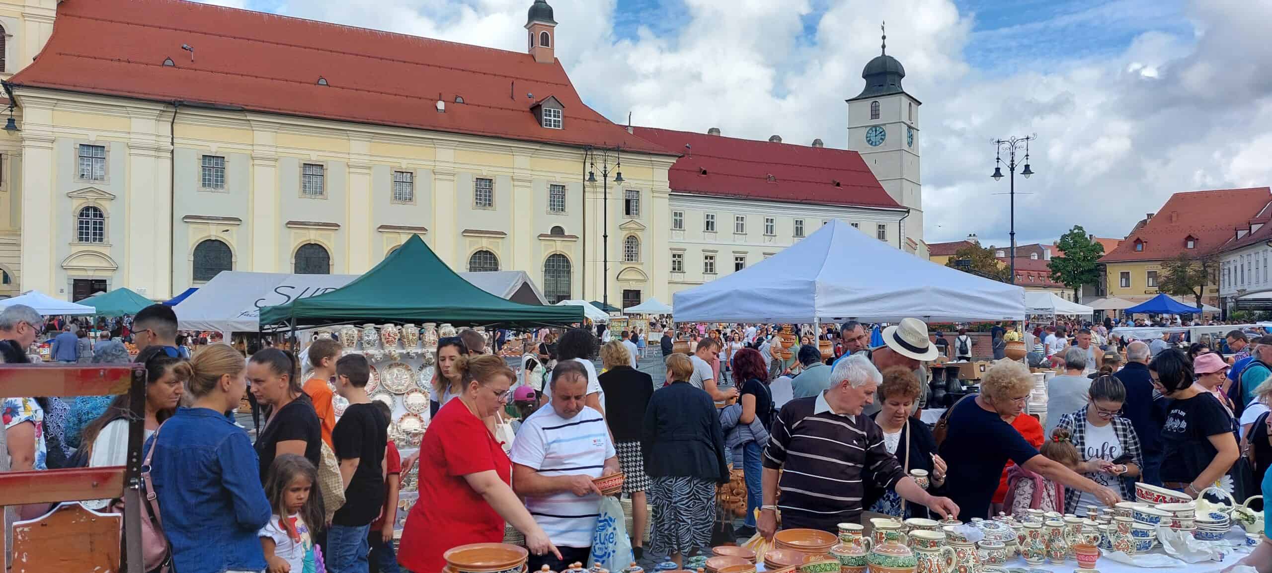 toamna aduce olari din toată țara la sibiu în piața mare