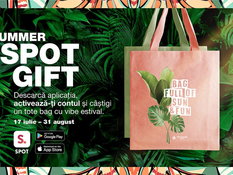 summer gift: descarcă aplicația spot și câștigă premii garantate la promenada sibiu