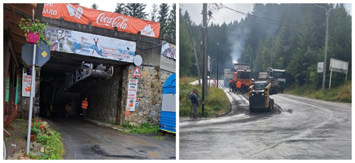 Se lucrează de zor la Păltiniș. Drumul spre Șanta va fi asfaltat (foto)