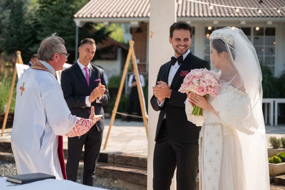 Adi Cosma și Chen Ying Ying au făcut nunta anului la Sibiu. Cei doi sunt celebri în China și au milioane de fani! (foto)