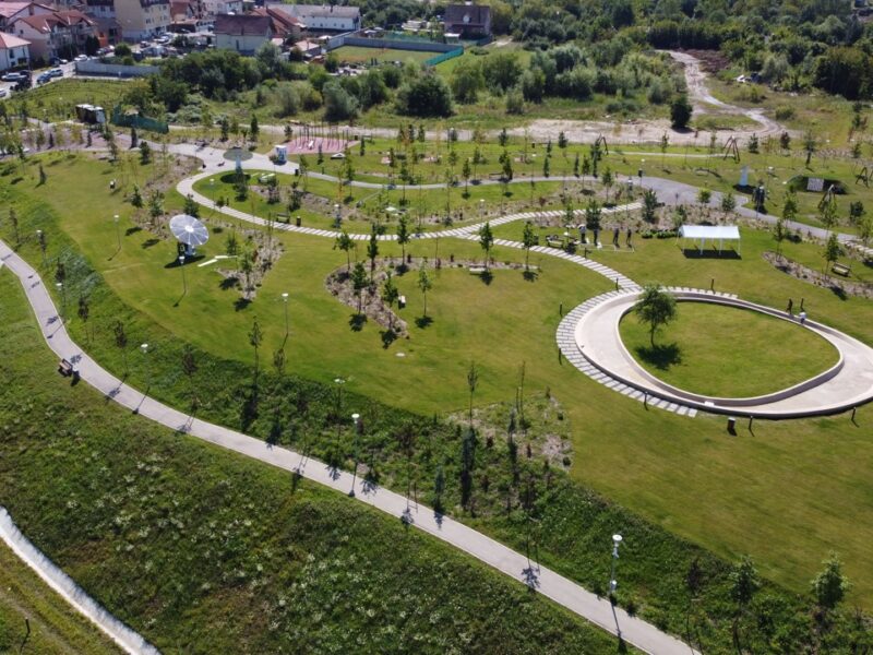 singurul parc construit în sibiu în ultimii treizeci de ani. „belvedere” se deschide. imagini în avanpremieră (video foto)