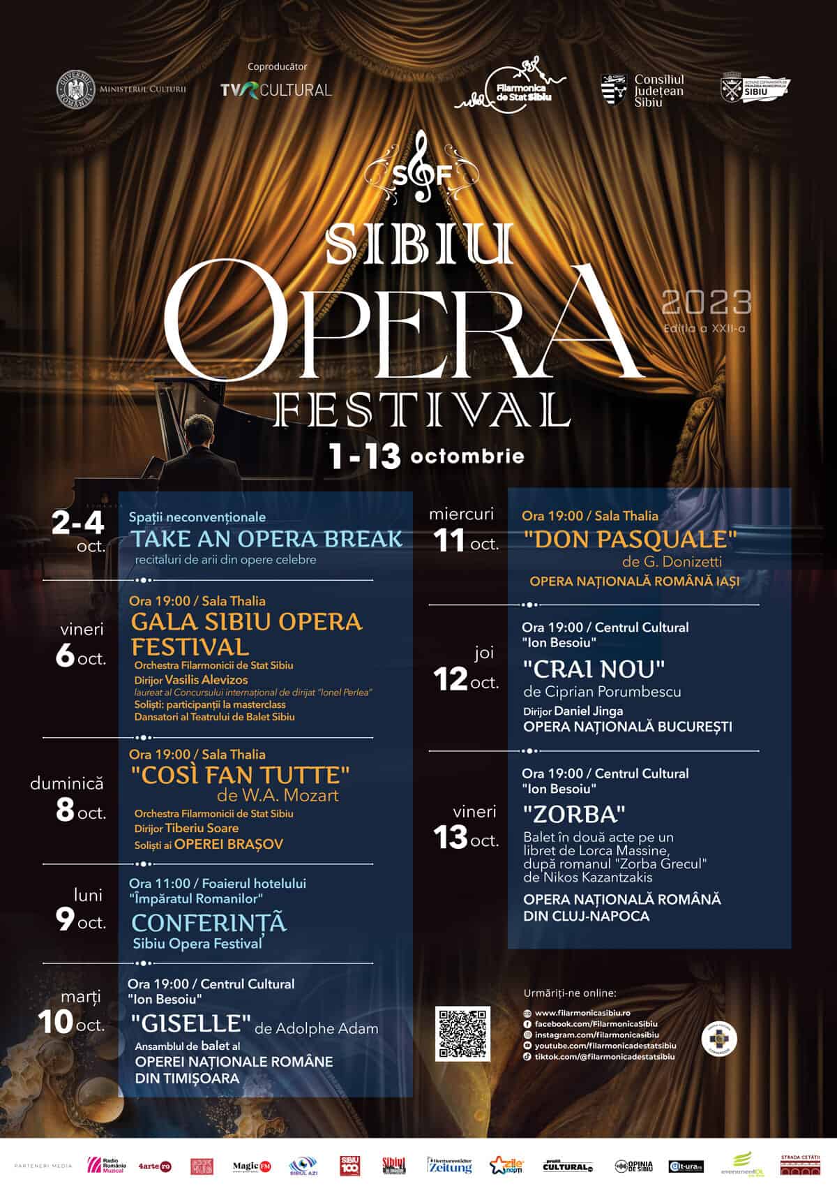 Sibiul, capitala operei și a baletului în luna octombrie. Biletele la Sibiu Opera Festival se pot cumpăra online