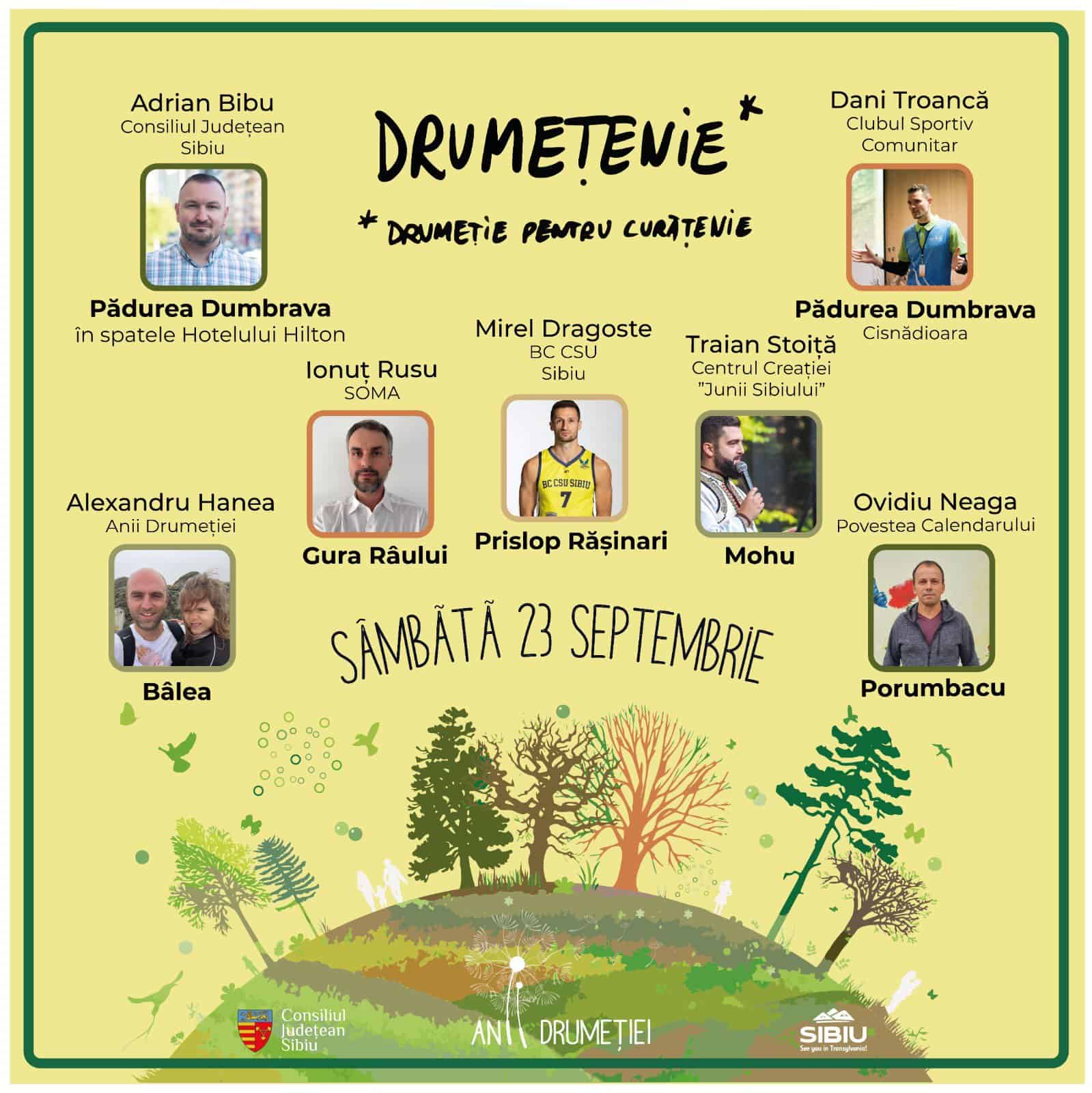 echipa „anii drumeției” cheamă iubitorii de frumos la o nouă campanie de ecologizare a județului sibiu