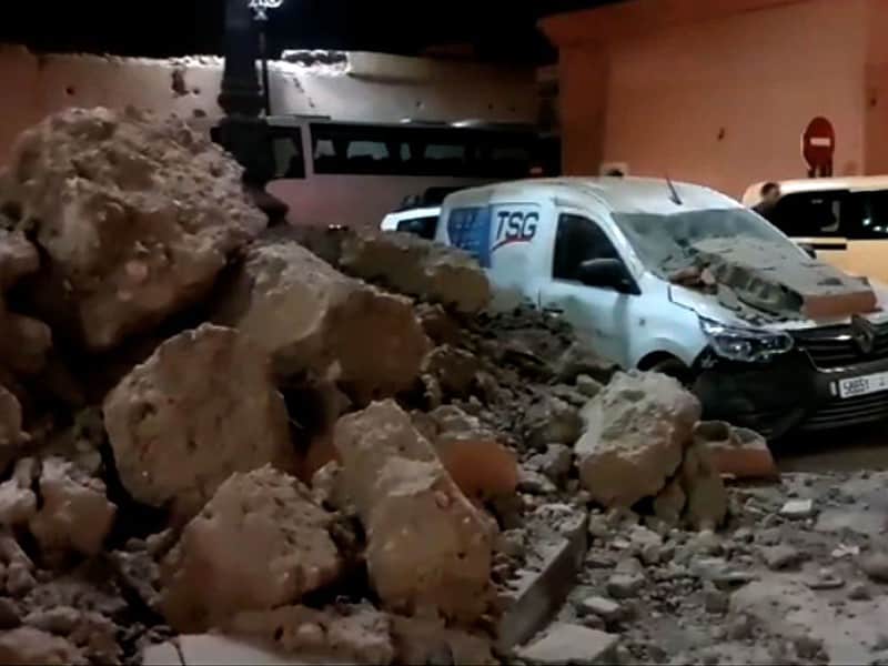 cutremur devastator în maroc. sute de morți. (video)