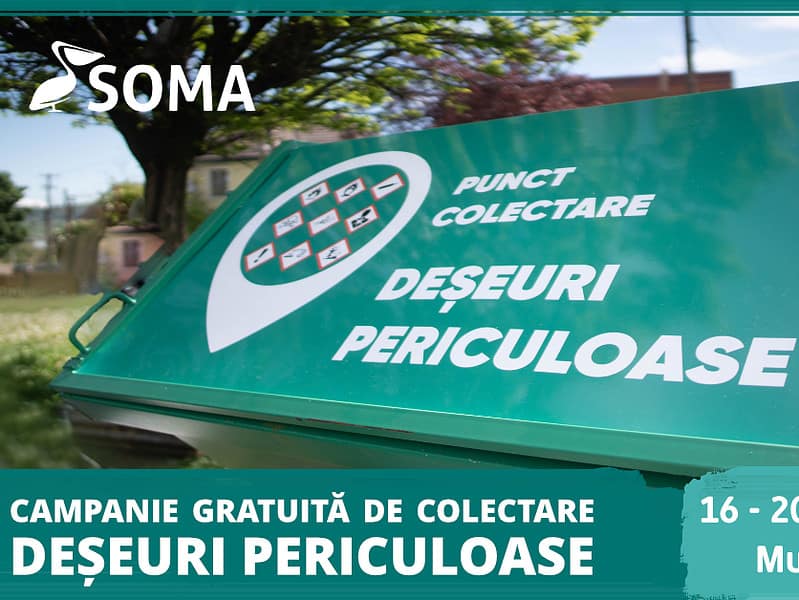 16-20 octombrie 2023: nouă campanie soma de colectare a deșeurilor periculoase în municipiul sibiu