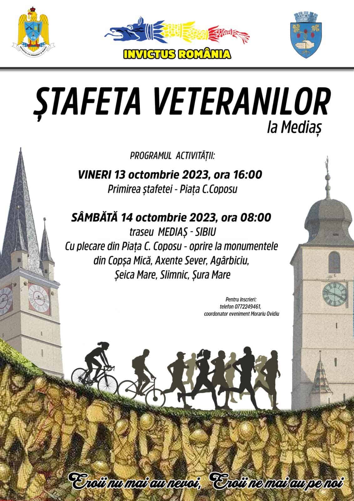 Ștafeta Veteranilor“, pentru al doilea an la Mediaș