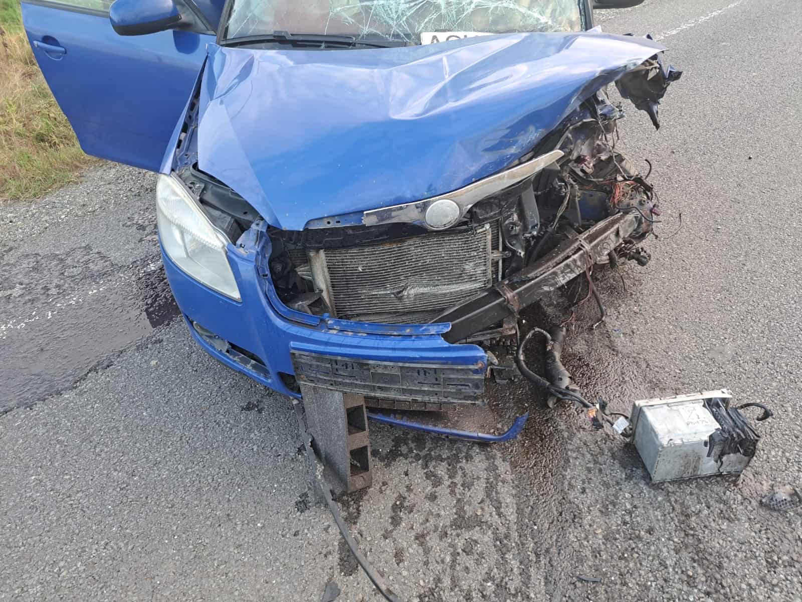 Accident grav în Laslea. A fost solicitat elicopterul Smurd (foto)