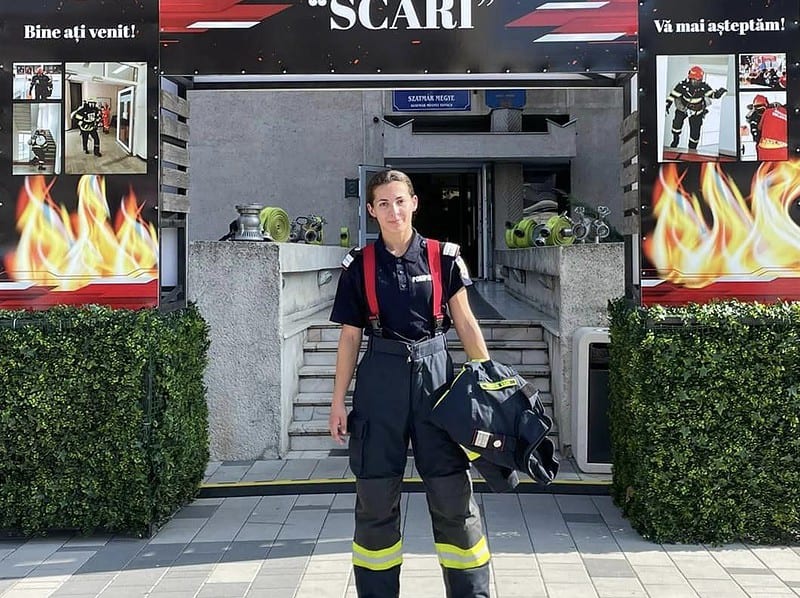 maria, prima femeie la concursul internațional “scări”, este pompier la sibiu