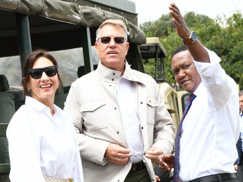 președintele klaus iohannis și soția sa, vizită în parcul național nairobi (foto)