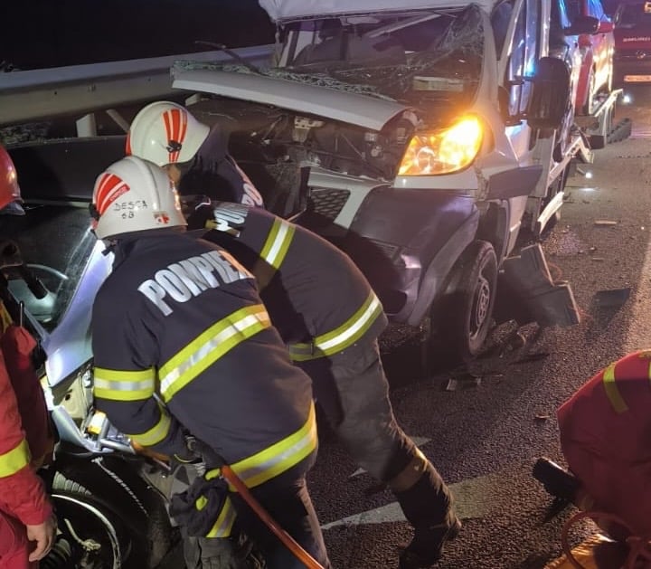 accident cu 6 mașini și 8 răniți pe autostrada a1 la cisnădie. a fost activat planul roșu de intervenție (update foto)