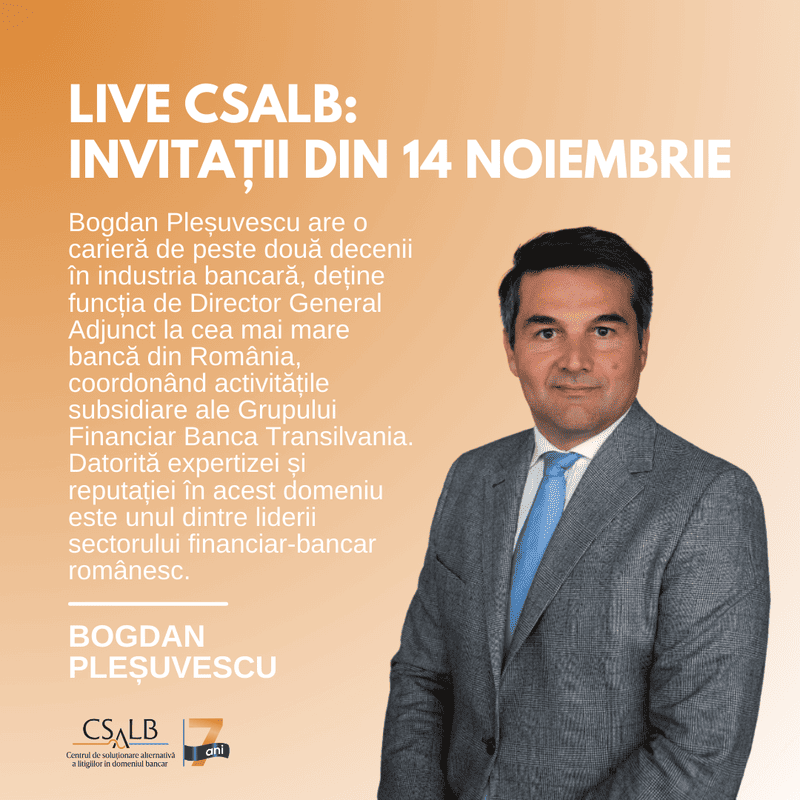 Ai întrebări pentru Banca Transilvania și conciliatorul CSALB? Pune-le în direct, marți, 14 noiembrie de la ora 16.00!