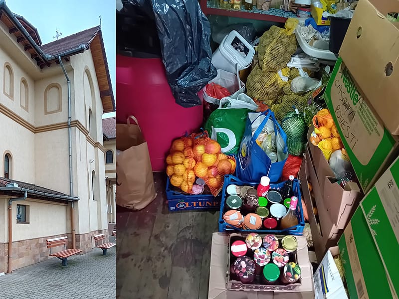 Copiii de la Grădinița „Căsuța Poveștilor” din Sibiu au donat fructe și legume cantinei sociale cadrul bisericii “Nașterea Domnului”