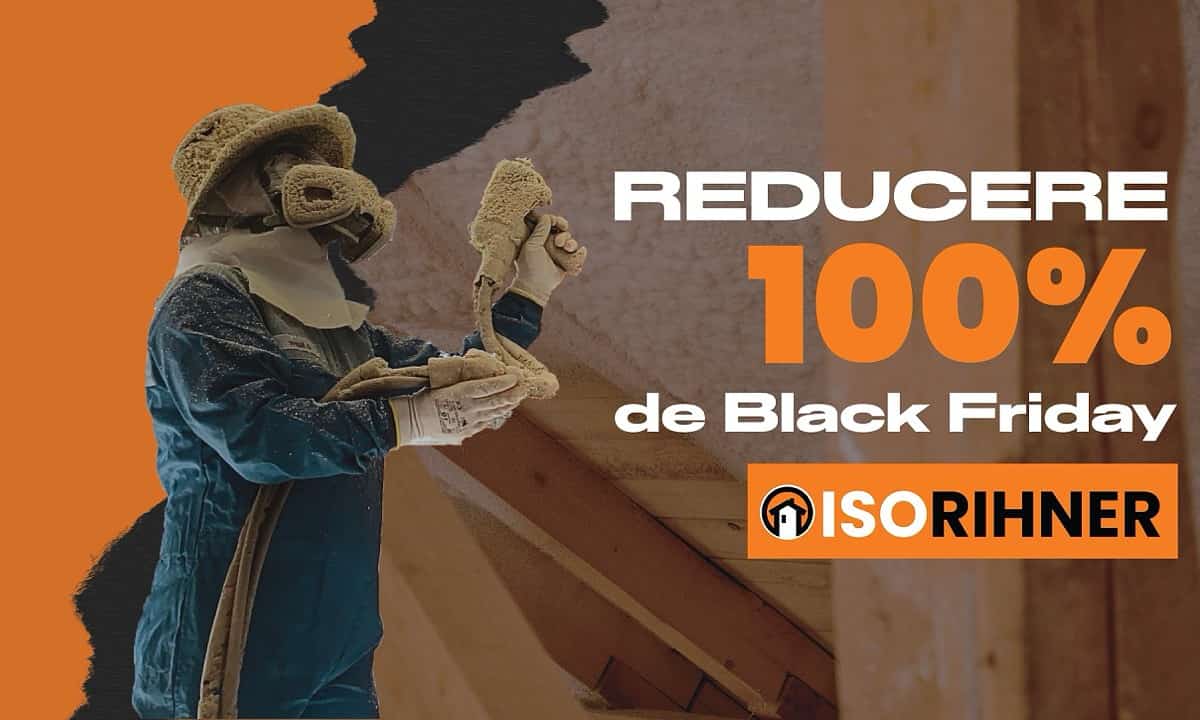 obține 100% reducere de black friday la izolația cu spumă poliuretanică! descoperă cum poți câștiga o izolație gratis pentru casa ta!