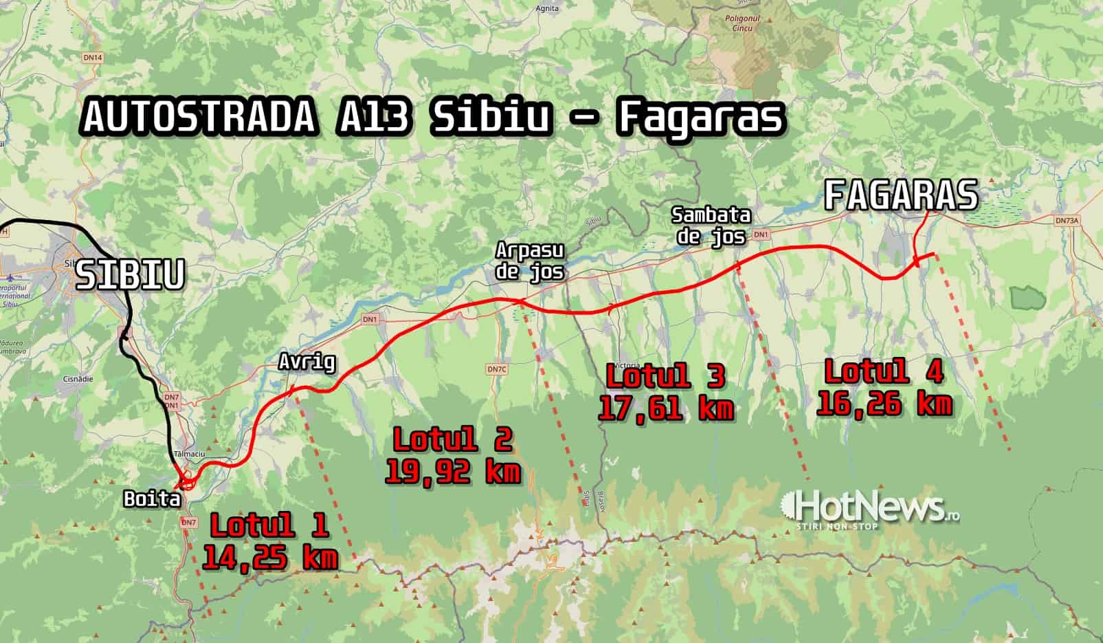 Autostrada A13 Sibiu – Făgăraș, construită integral de turcii de la Makyol. Investiție de peste un miliard de euro