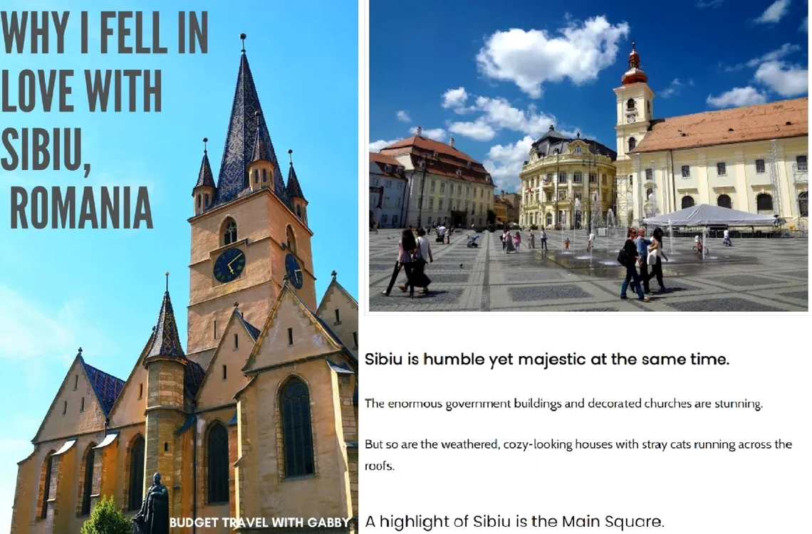 O vloggeriță din America, s-a îndrăgostit de Sibiu. “E desprins parcă dintr-un basm popular”