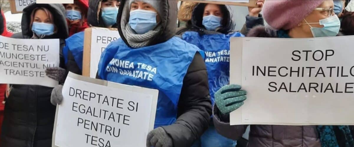 protest spontan în spitalele din sibiu. personalul nemedical amenință că va bloca acordarea salariilor înainte de crăciun 