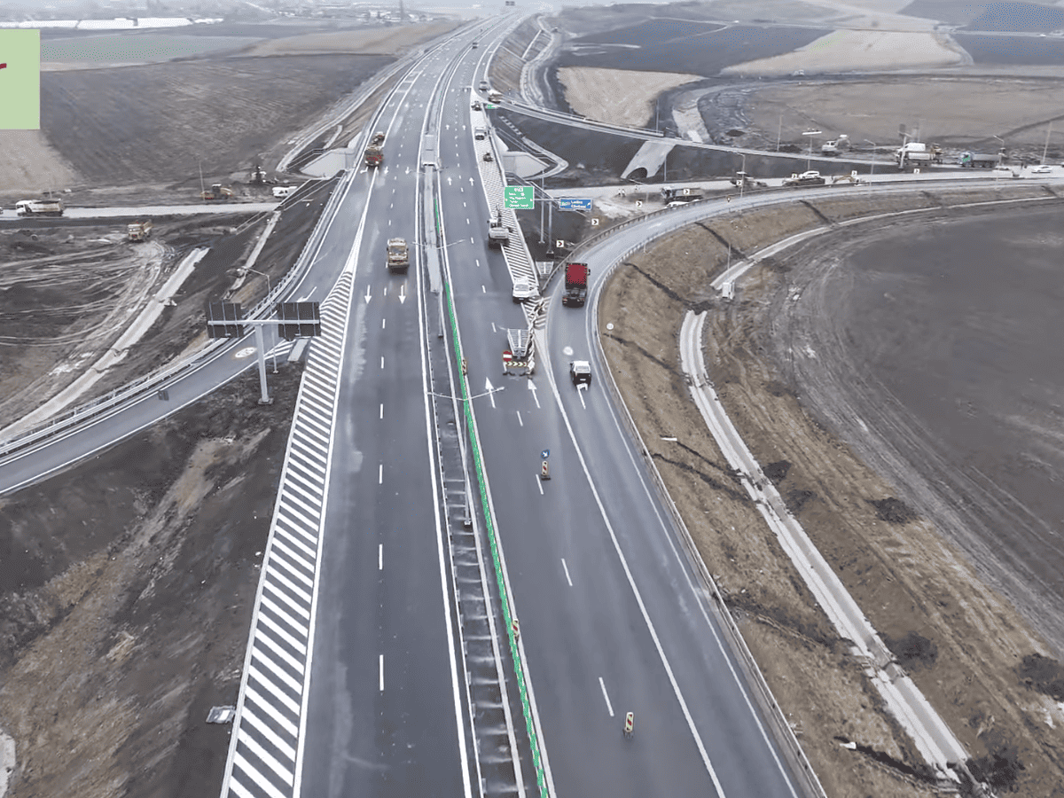 un lot din autostrada transilvania, finalizat cu 8 luni înainte de termen (video)