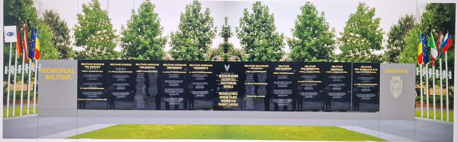 monument memorial militar la mediaș (video)