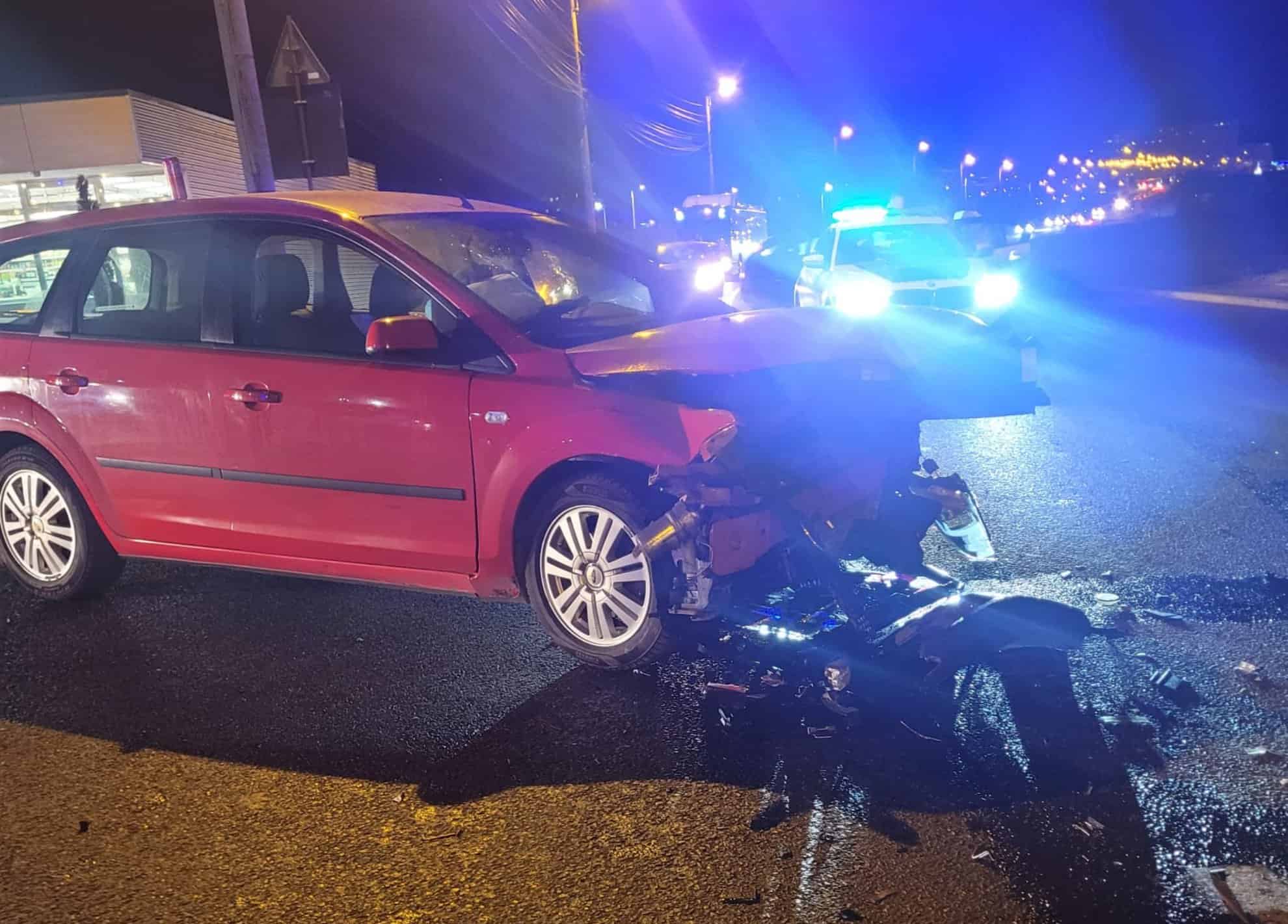 accident pe henri coandă în sibiu. un șofer și o fetiță de 1 an, răniți