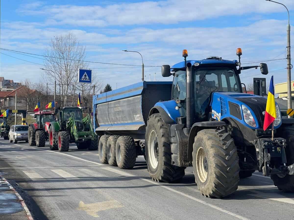 Protestele fermierilor, suspendate timp de 2 zile la Sibiu. Organizatoare: “Vom avea o întrevedere cu Ministrul Agriculturii”