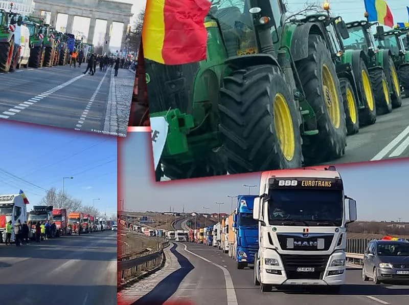 transportatori și fermieri încearcă să intre în bucurești fără autorizație de protest (video)