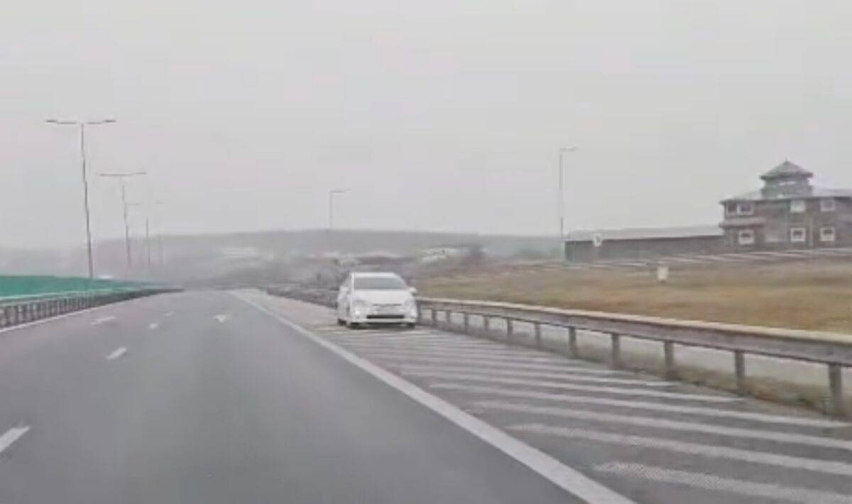 șofer pe contrasens pe autostrada a1, între sibiu și boița (video)