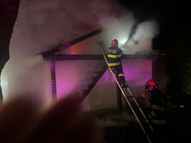 incendiu la o cabană de pe valea avrigului (update)