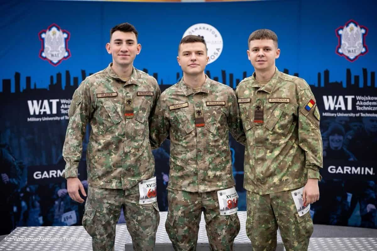 performanțe remarcabile pentru 3 studenți de la aft sibiu la semimaratonul militar din capitala poloniei (foto)