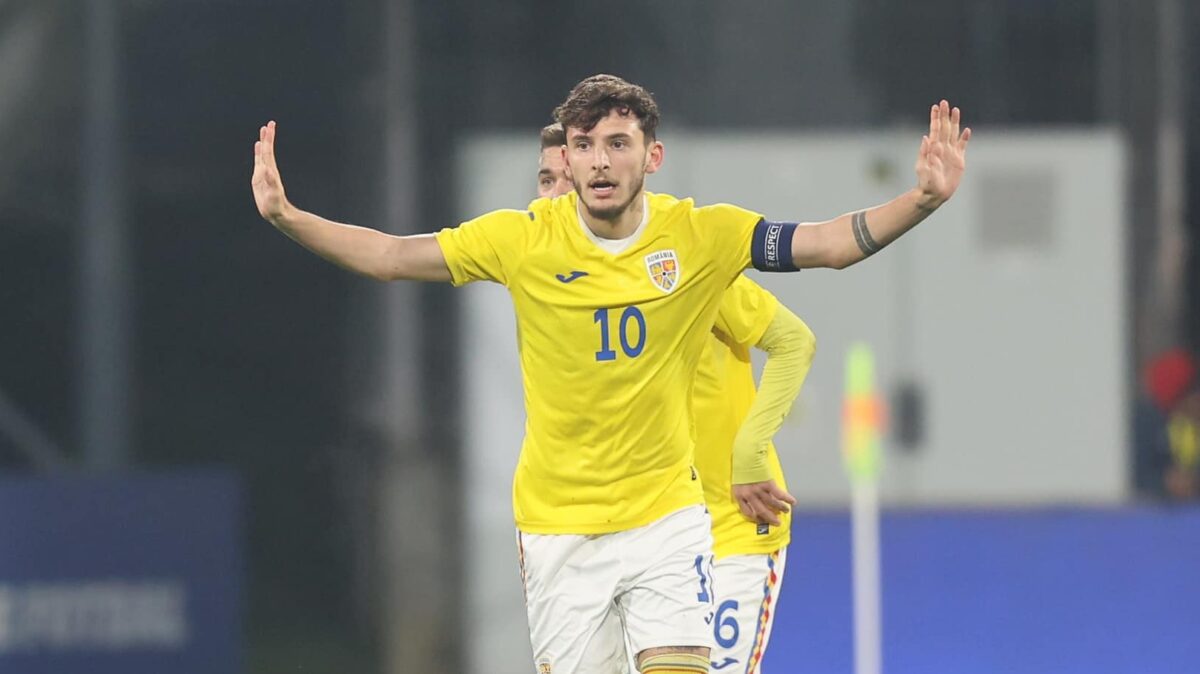 Ianis Stoica evoluție bună pentru România U21 în Armenia. Jucătorul lui FC Hermannstadt a evoluat o repriză