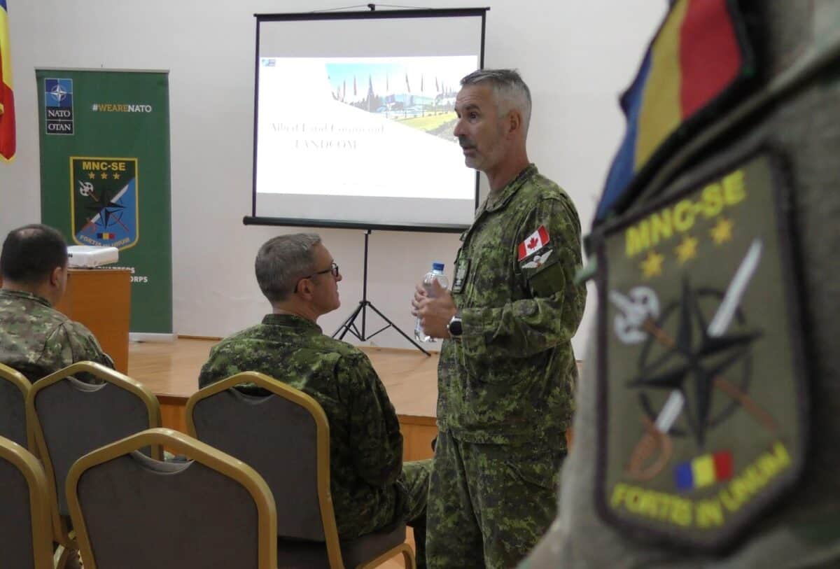 canadianul yannick godbout laudă performanțele militarilor români: "comandamentul de la sibiu este deja foarte capabil"