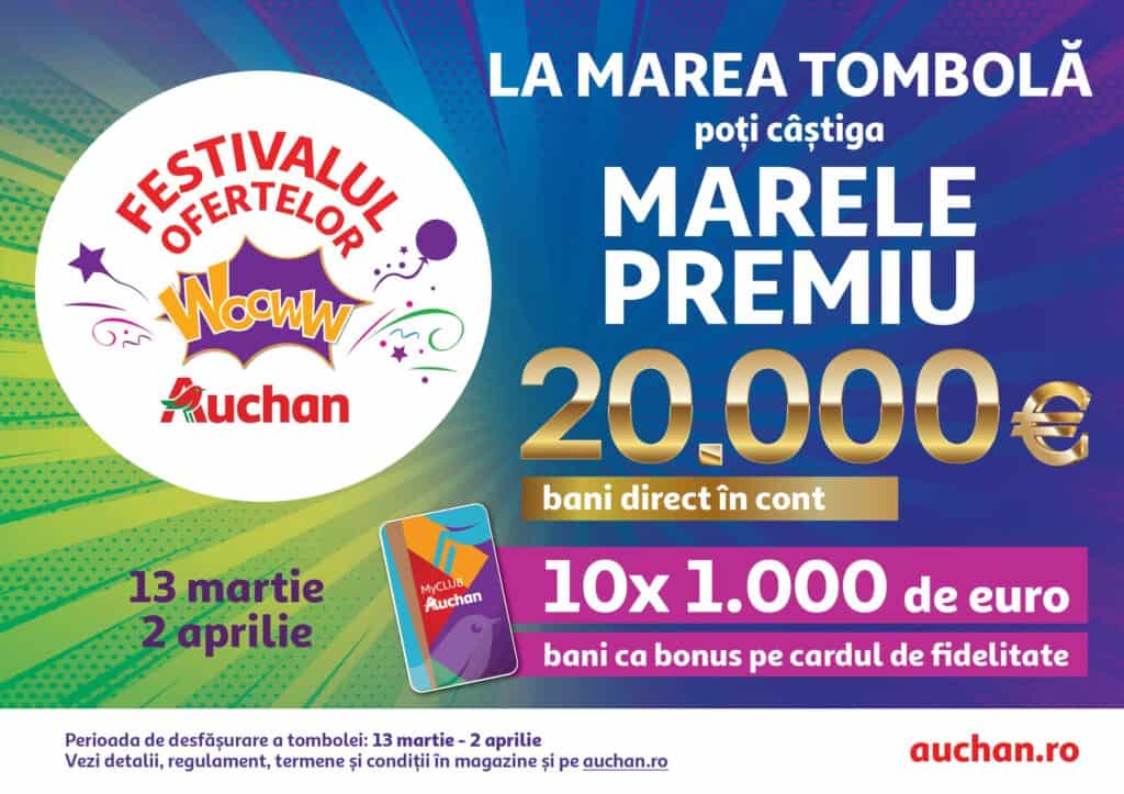 Festivalul Ofertelor Wooww la Auchan îți aduce super reduceri la banane, lego și sute de alte de produse