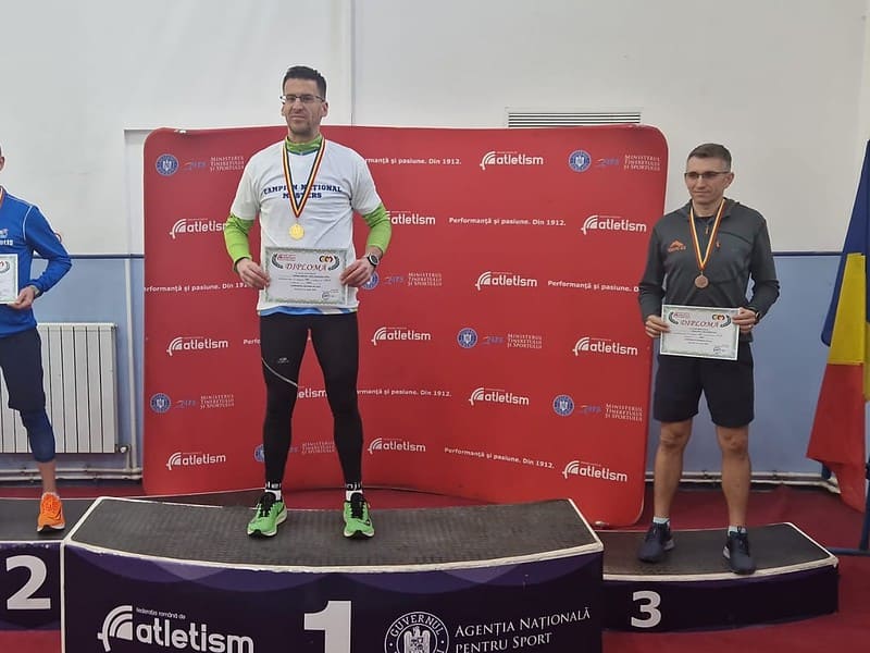 jandarmul sibian petrică țerbea, aur la campionatul național de atletism în sală