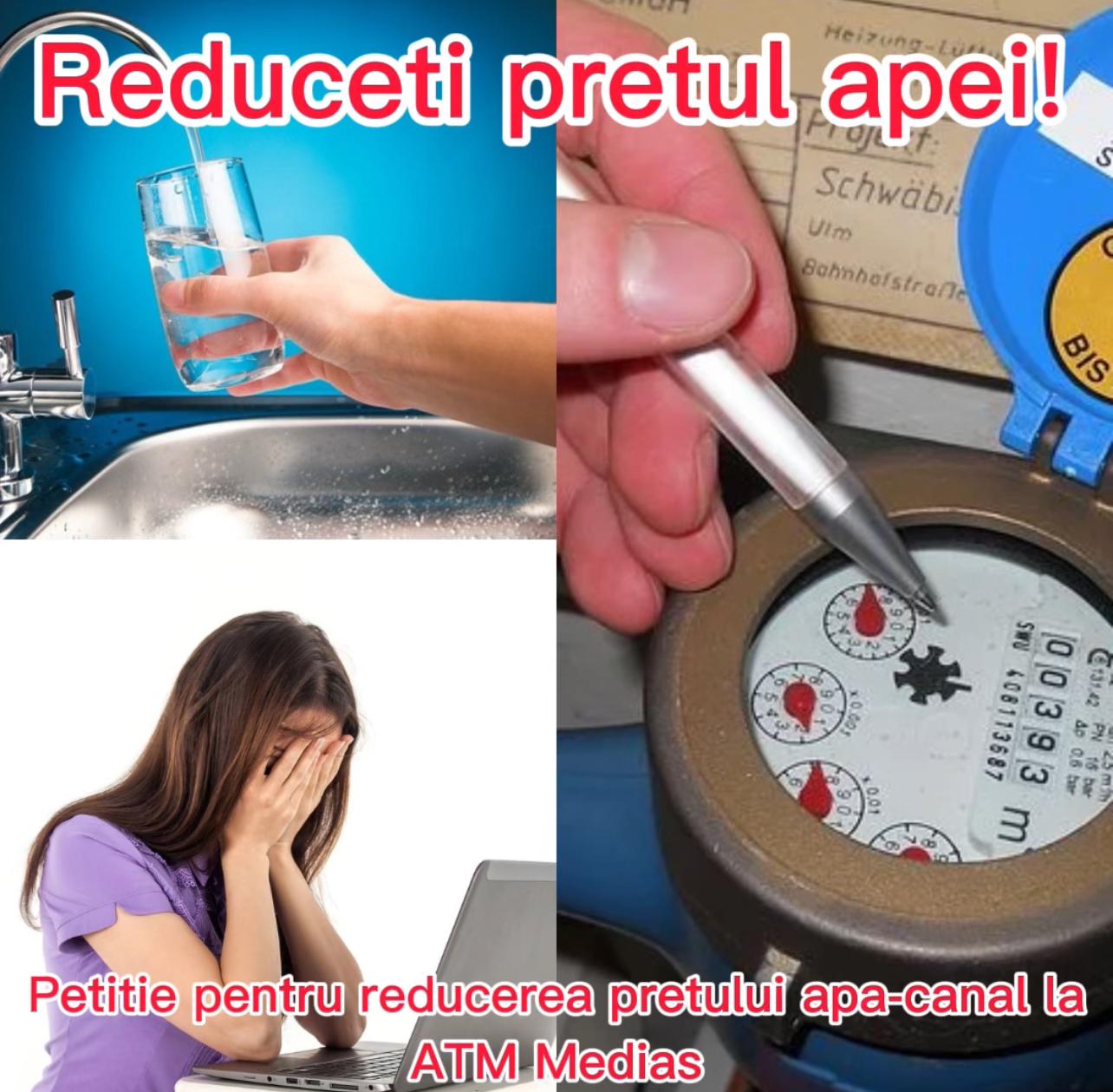 psd mediaș a lansat o petiție online împotriva nivelulul tarifelor de apă-canal practicate de compania apa târnavei mari (c.p)