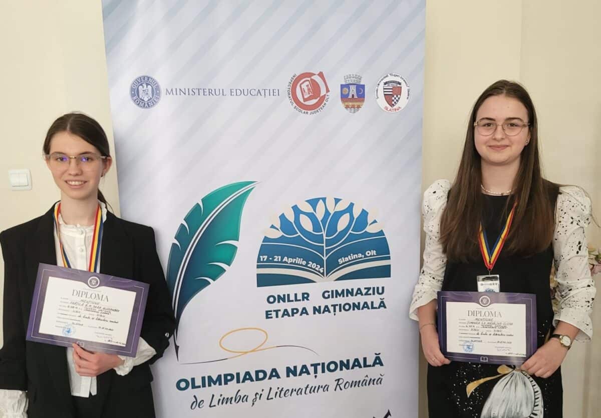 două eleve de la „lazăr”, premiate la olimpiada de limba română. sara și mădălina au luat mențiune (foto)