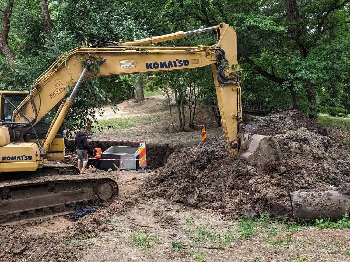 apă canal ”creditează” guvernul pentru lucrările de modernizare a rețelei de apă care traversează parcul sub arini