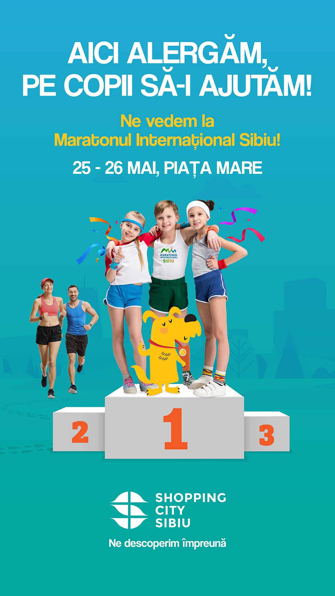 shopping city sibiu, sponsor și participant la maratonul internațional sibiu 2024