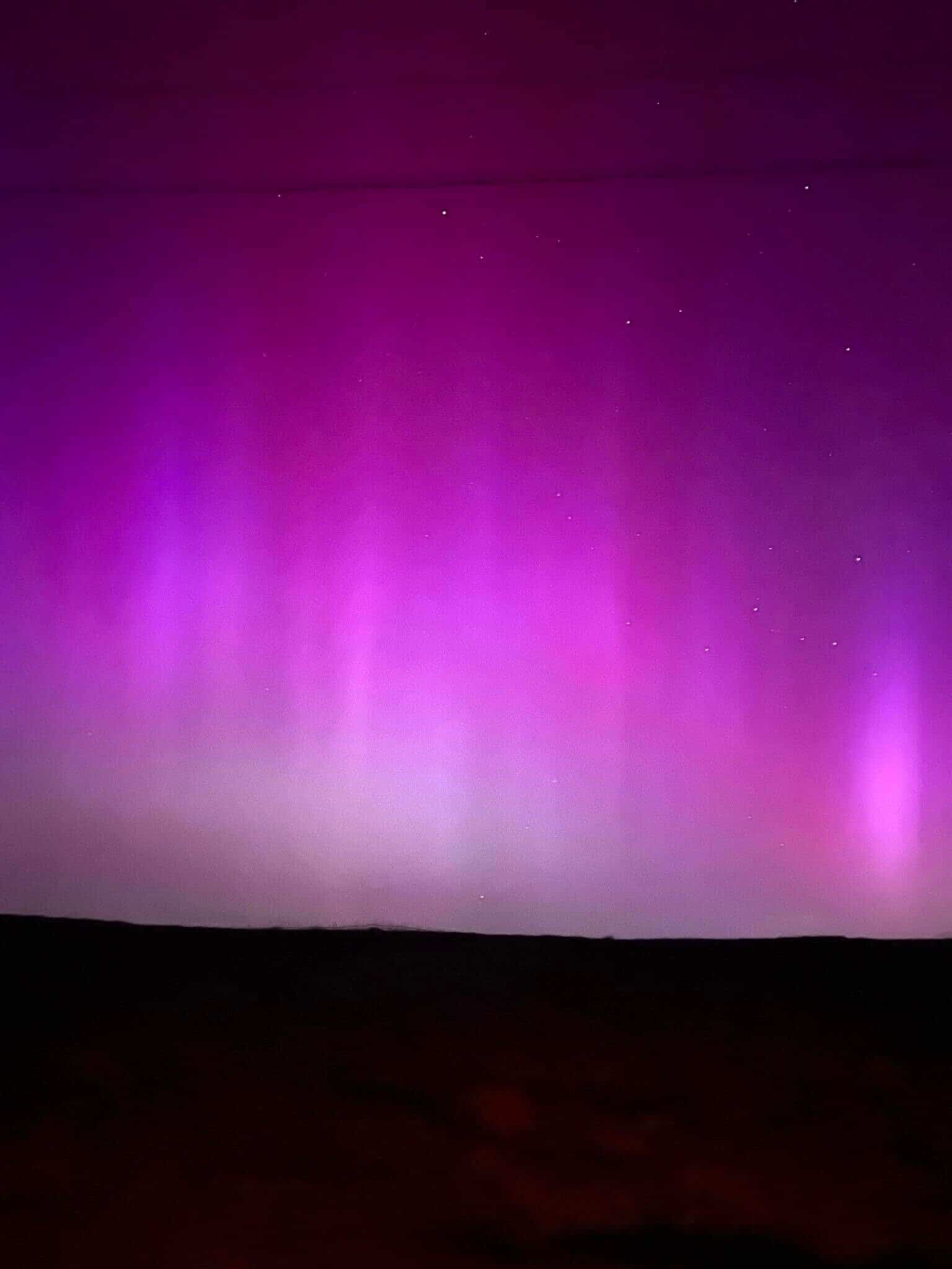 imagini inedite cu aurora boreală vizibilă din sibiu