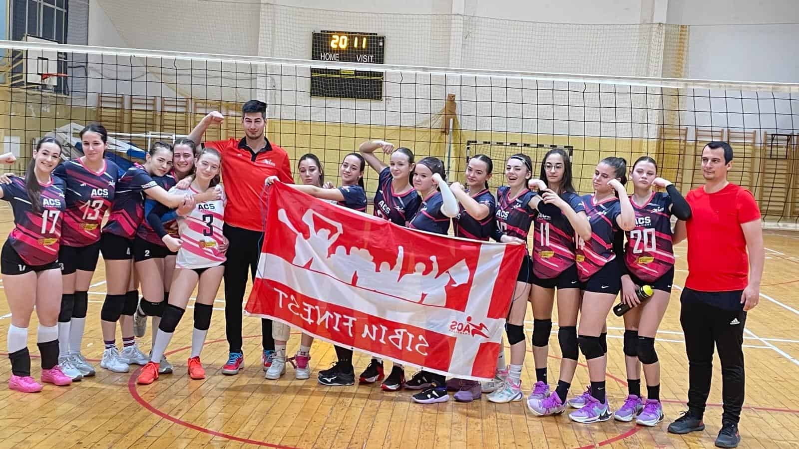 echipa u15 a clubului champions sibiu pleacă spre turneul final național de volei