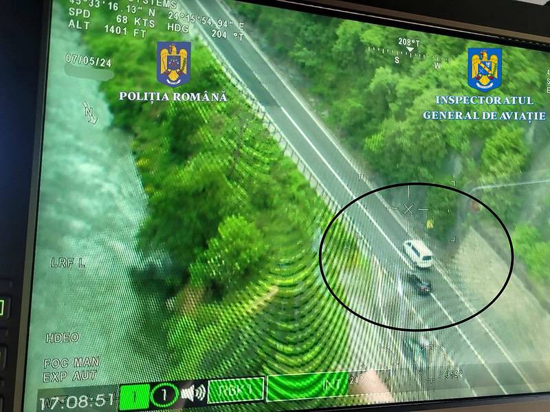 traficul pe valea oltului, supravegheat din elicopter. poliția: „este dotat cu aparatură pentru înregistrarea abaterilor la regimul rutier” (video)