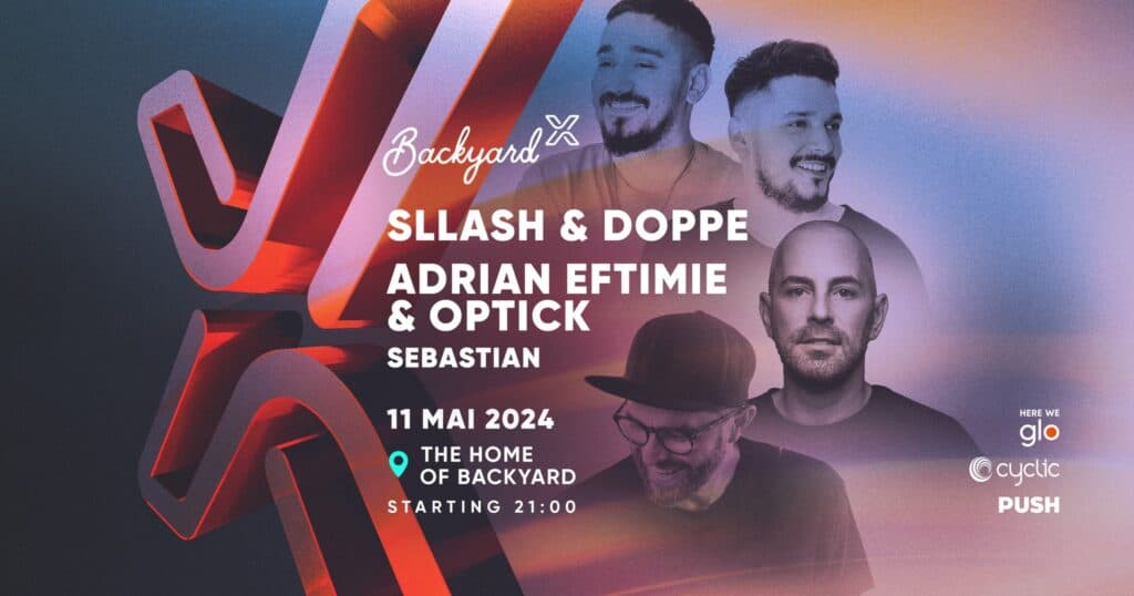 petrecere de neratat la backyard. sllash & doppe, adrian eftimie & optick vin la platane