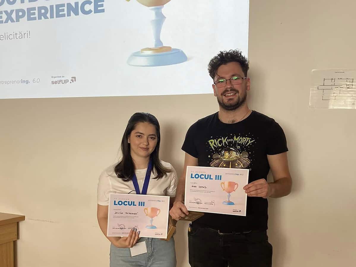 doi studenți din sibiu premiați pentru o idee de afaceri inedită la un concurs de la oradea