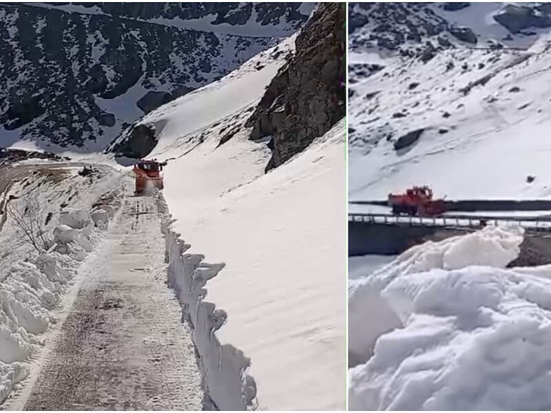 a început deszăpezirea transfăgărășanului. drumarii estimează că îl vor deschide înainte de 1 iulie (video)